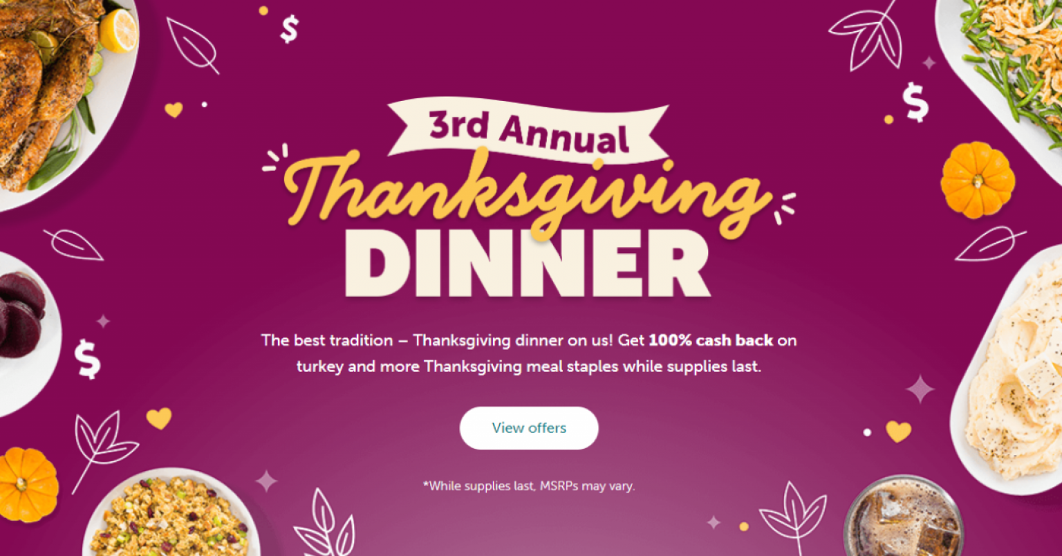 Ibotta Free Thanksgiving Offers Savewall