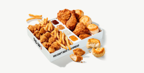 4 Pc Chicken and 12 Nuggets-Fill Up Box