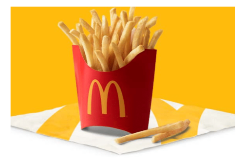 $2 large fries
